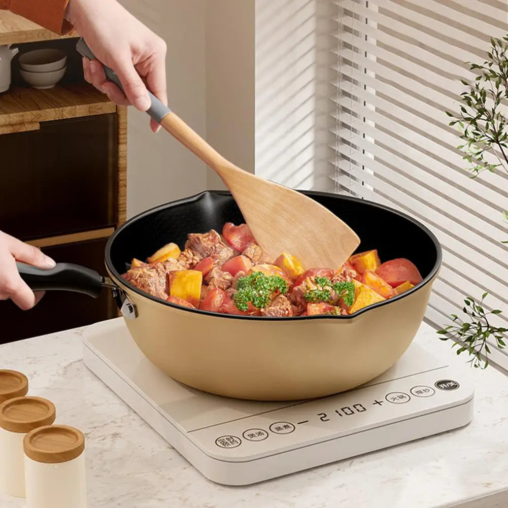 Honeycomb Nonstick Wok – Multi-Functional Fry Pan, All Stoves Nonstick Wok Pan Zpaxo