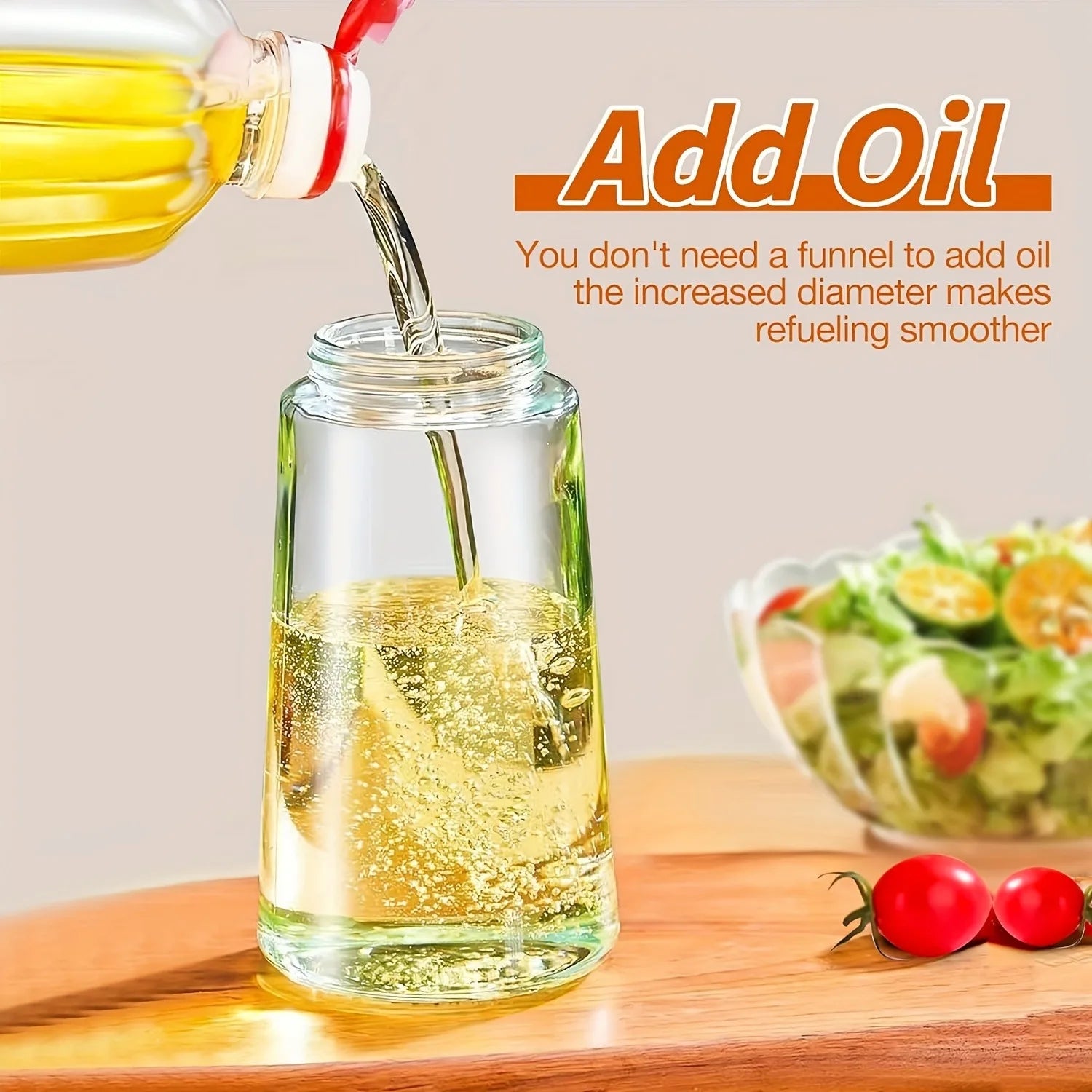 470ml 2-in-1 oil can and injector, olive oil pour, suitable for cooking, air fryer, salad, barbecue (white) Zpaxo