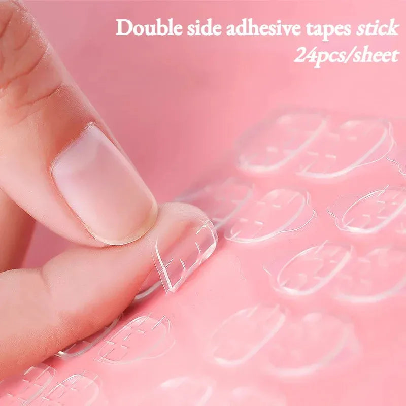 Double-Sided Nail Glue Adhesive Tabs – Waterproof Jelly Stickers