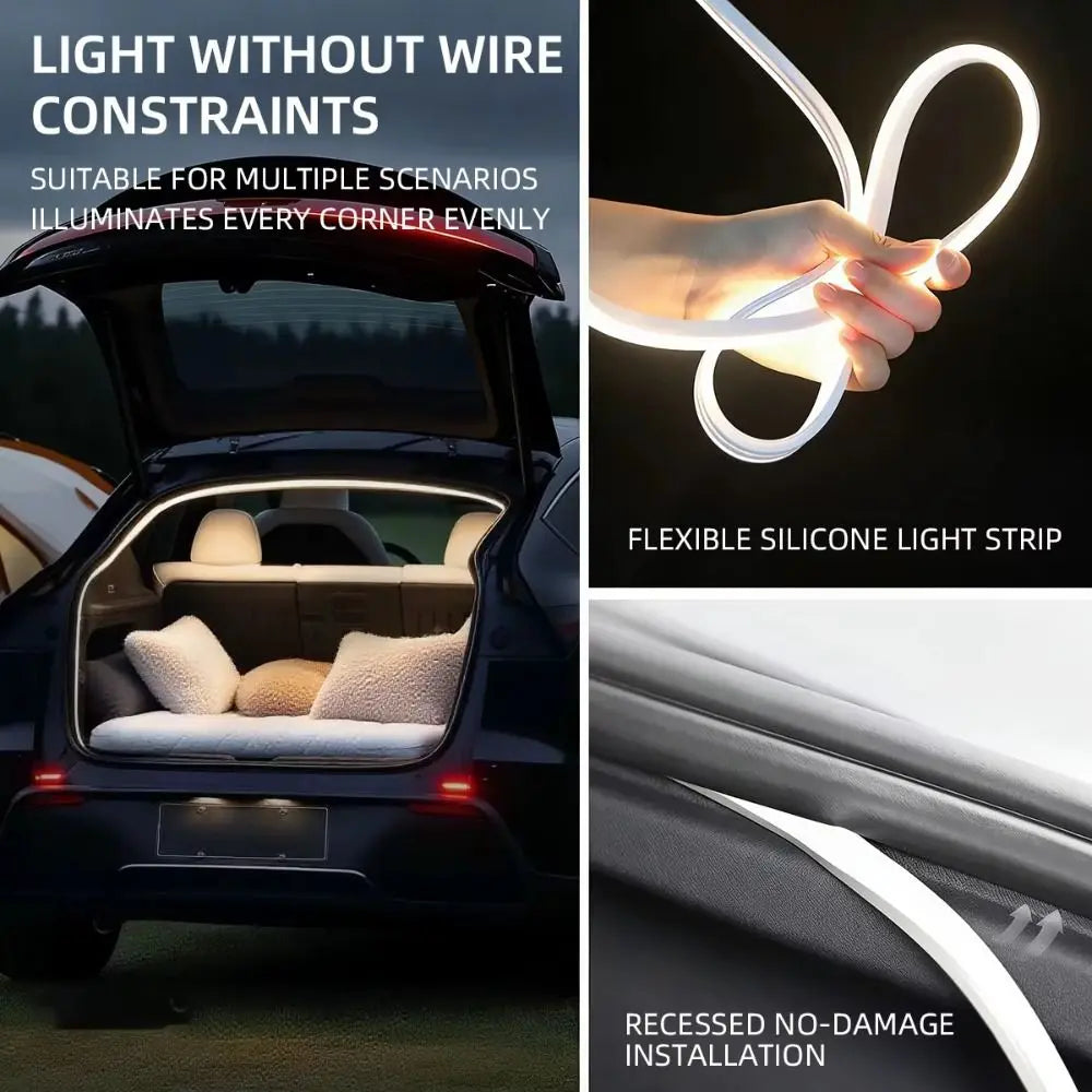 12v LED Trunk Light Flexible Magnetic Atmosphere Motion Sensor Zpaxo