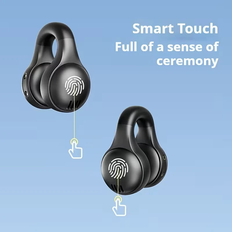 Wireless Open Ear Clip Earphones Bluetooth Music Sports Fashion Touch
