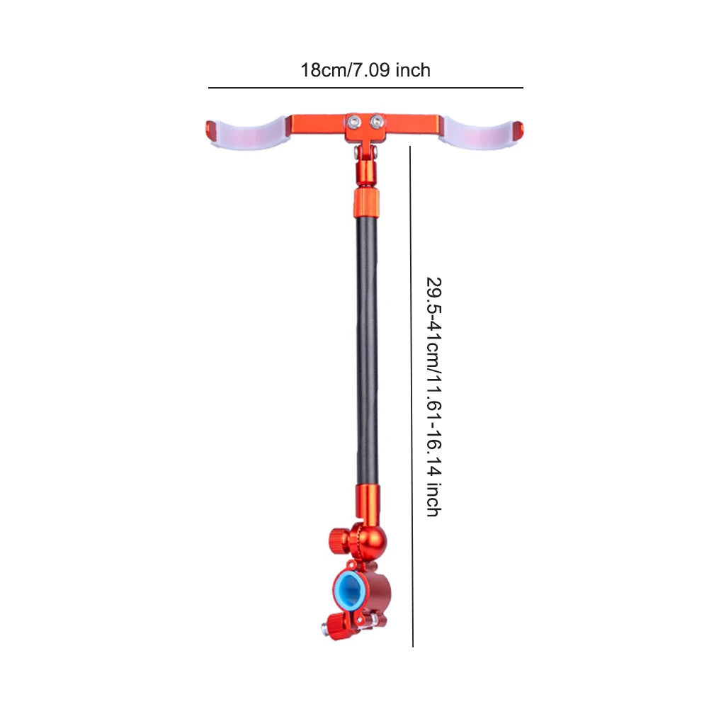 Portable Fishing Rod Holder Hold 2 Rods Adjustable Pole Holders