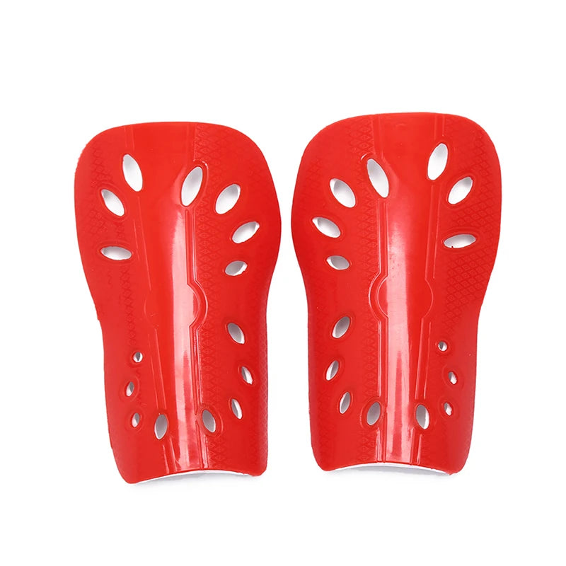 1 Pair Soccer Shin Pads Cuish Plate Soft Football Guard Leg Protector Zpaxo S Red