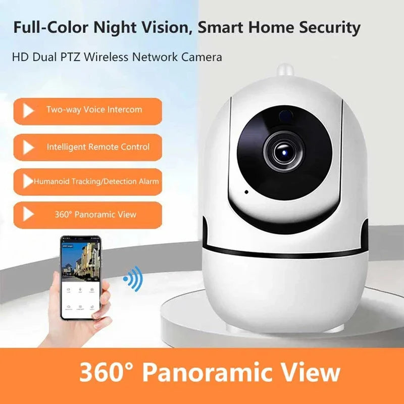 Mini Camera Smart Home Auto Tracking 1080P Wifi IP Full Night Vision