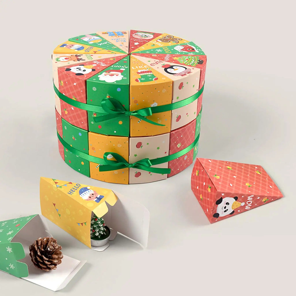 Christmas Advent Calendar Empty Box Fillable Countdown Container Kids