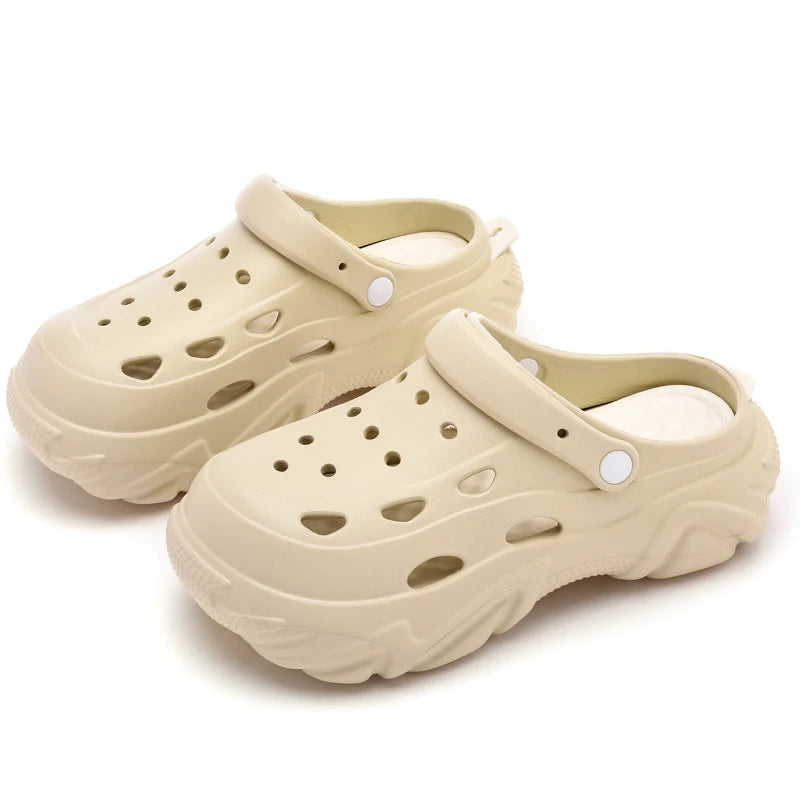 SHAJI Unisex Cloud Clogs Chunky Platform EVA Wedge Sandals Thick Sole