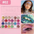 24 Colors Body Face Glitter Gel Palette Multifunctional Waterproof