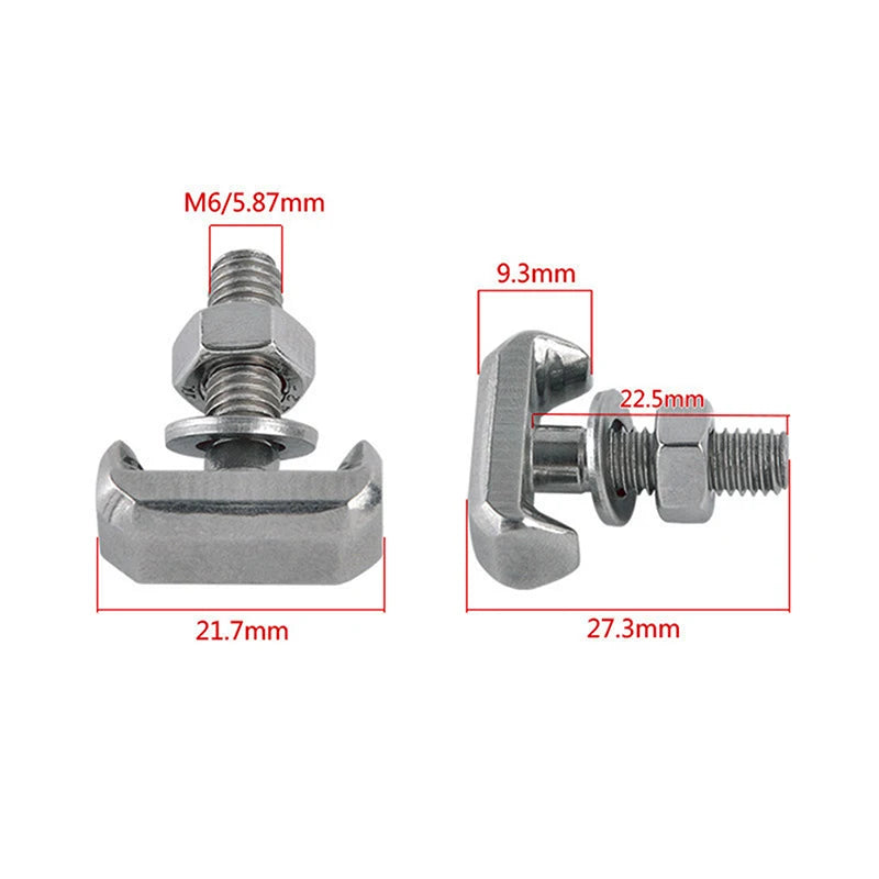 Durable T-bolts Stainless Steel M6 Battery Terminal Connectors Cable