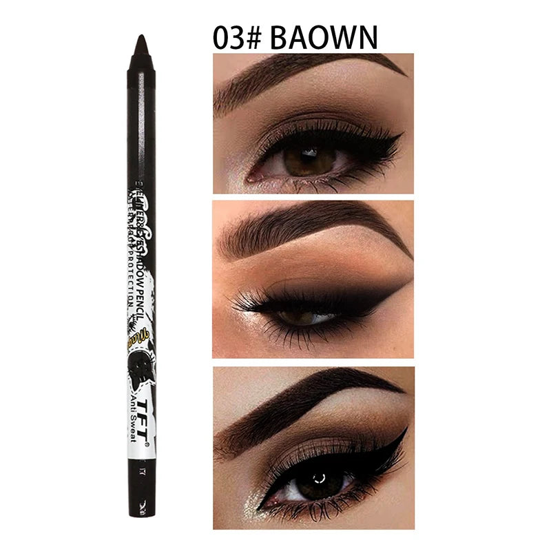 Pearlescent Matte Eyeliner Pencil Colorful Quick-dry Waterproof Eye Zpaxo 03