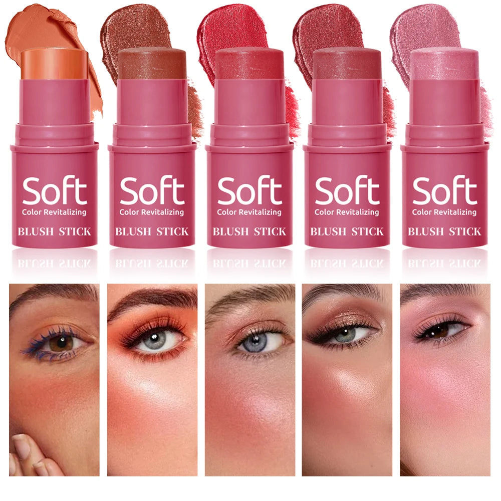 Velvet Matte Smooth Blush Stick Long-lasting And Low Saturation Natural Makeup Effect And Easy To Apply Zpaxo