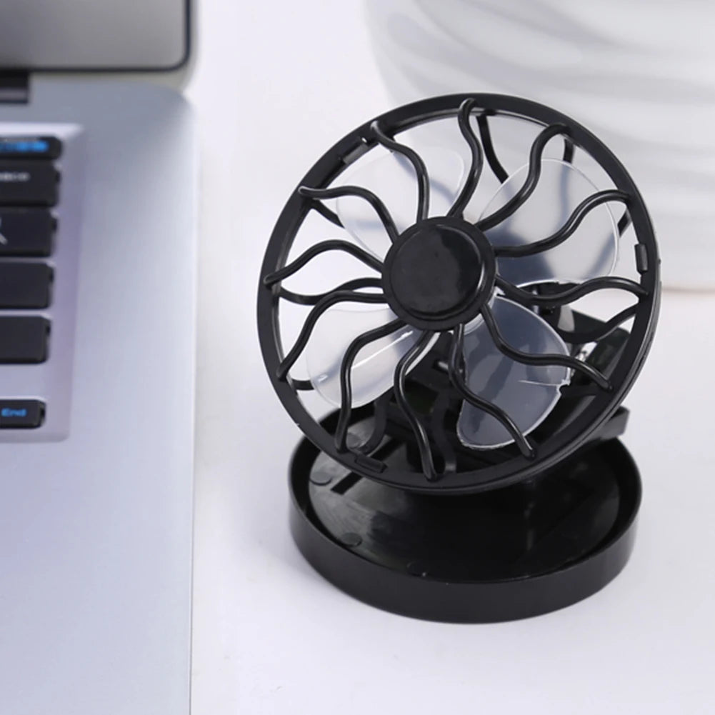 Mini Clip-on Solar Energy Fan Camping Hiking Cooling Portable Fan for Summer Travel Camp Mountaineering Cooling Zpaxo