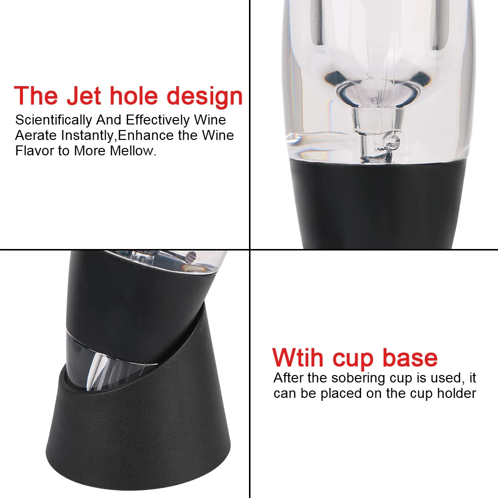 Professional Red Wine Whisky Aerator Dispenser Quick Sobering