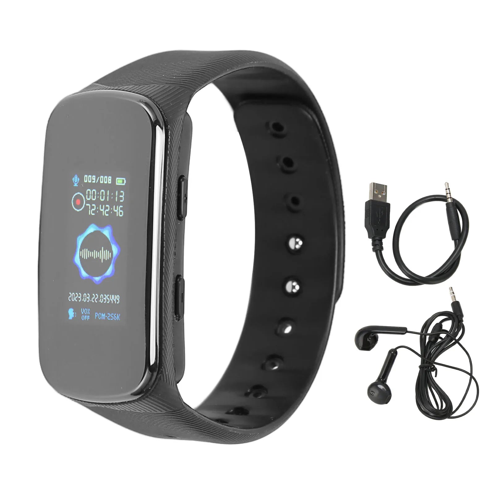 Voice Recorder Watch Noise Reduction HIFI MP3 Function Detachable