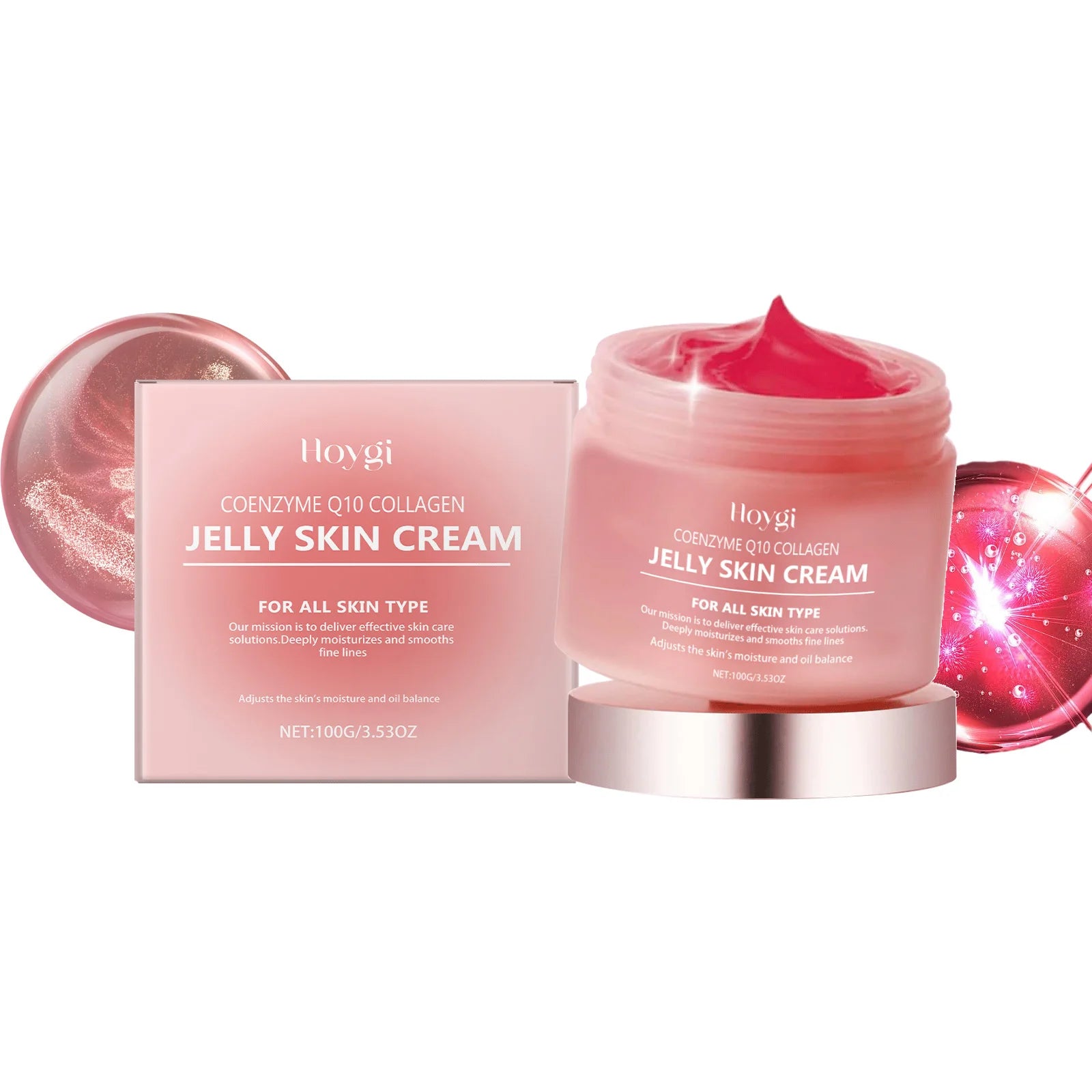 Hoygi Collagen Jelly Cream – Hydrating Firming Anti-Aging Gel Facial Gel Cream Zpaxo 1Pcs