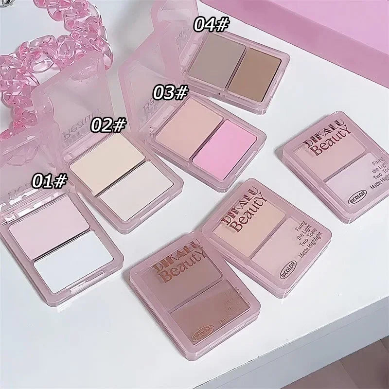 Two-tone Highlight Contour Palette Matte Highlighter High-gloss Nose