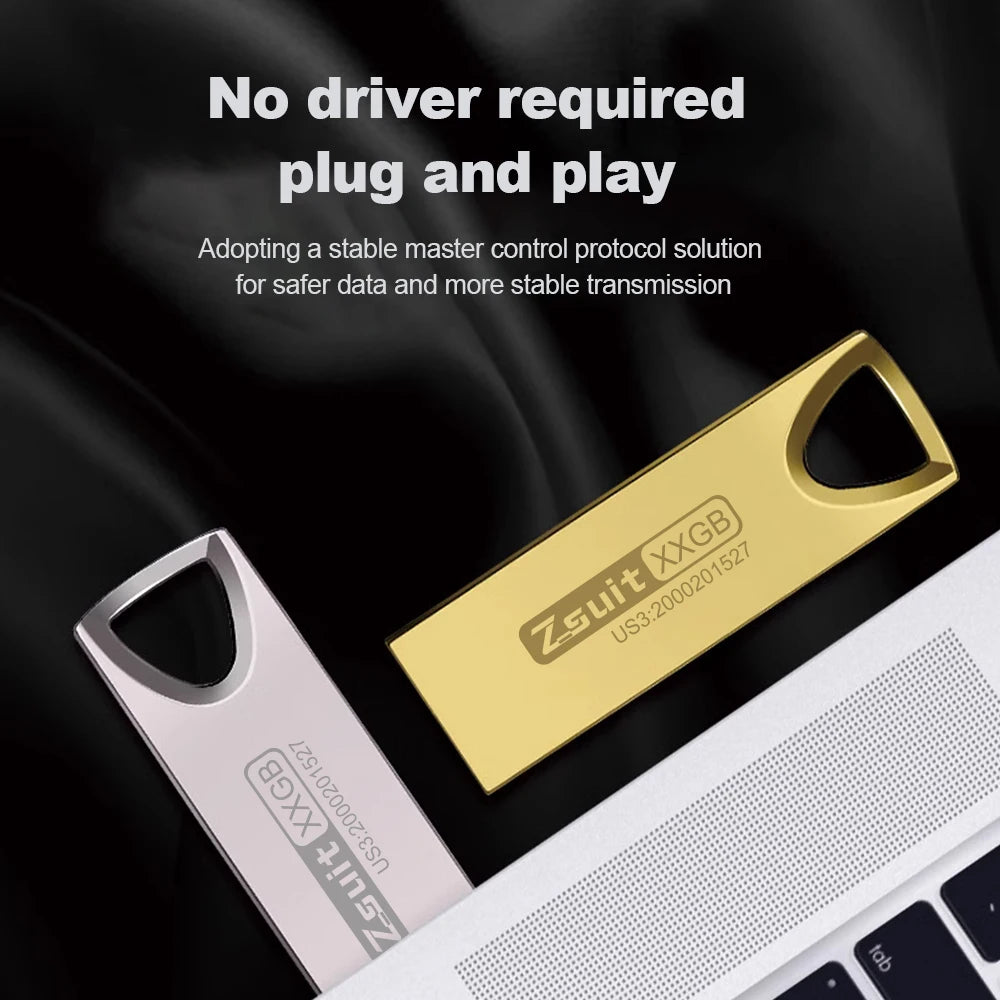 Zsuit Mini USB Flash Drive 128GB Pen Drive флешка Metal U Disk Memo Cel Usb Stick Gift Free Logo Phone/Car U Pendrive 128GB Zpaxo