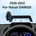 For 2020-2022 For Haval Dargo Car Screen Phone Holder Wireless Charger Navigation Modification Interior 10.25 Inch Size Zpaxo Black-USB