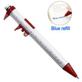 Vernier Caliper Ballpoint Pen – 1mm Refillable Novelty Ruler Pen