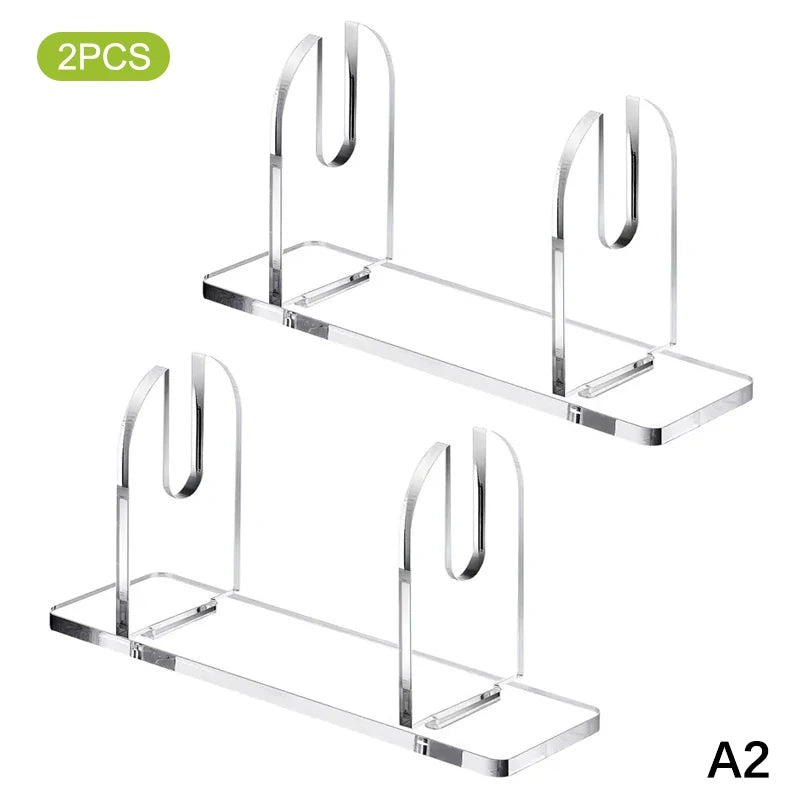 1 Acrylic Fan Display Stands Foldable Stand Holder Space-saving Desk Zpaxo A2