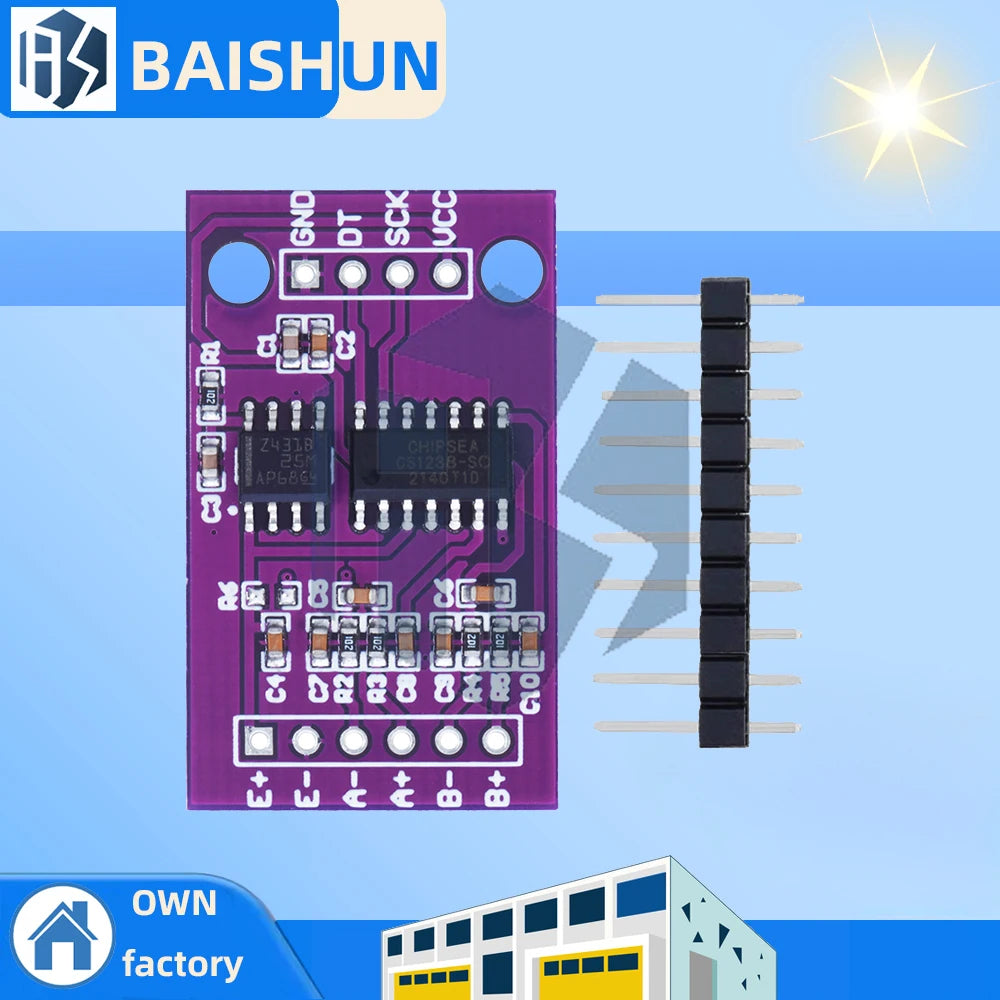 CS1238 24-Bit High-Precision ADC Module - Dual-Channel Load Cell Amplifier with Integrated TL431 Voltage Reference for Weighing Zpaxo