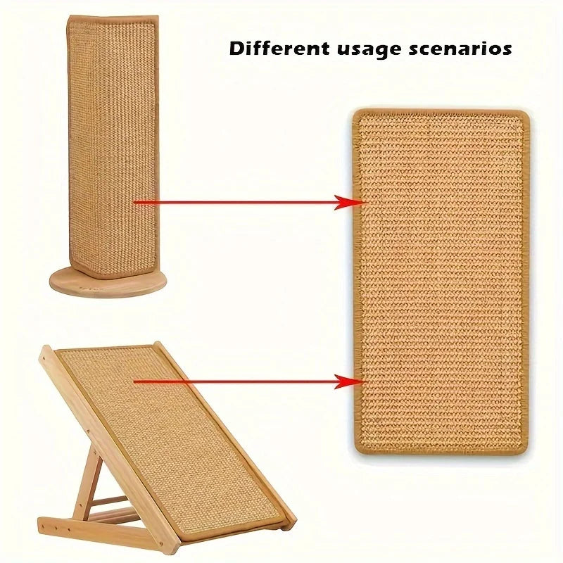 Sturdy Sisal Cat Scratching Board- No Mess, Sofa-Safe Design, Suitable for Exercise and Rest- Perfect Gift for Cats Zpaxo