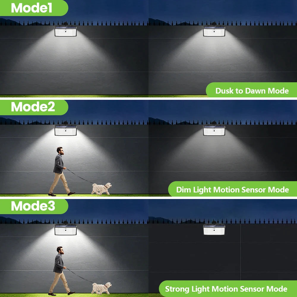 Clip on Solar Railing Light 418LED Solar Fence Light 3 Lighting Modes Outdoor Waterproof IP65 Wall Light For Yard Garden Camping Zpaxo