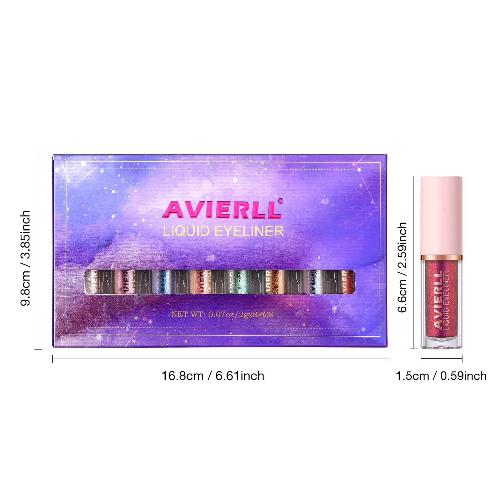 Chameleon Eyeliner 8 Colors Long-lasting Waterproof Glitter Liquid Zpaxo