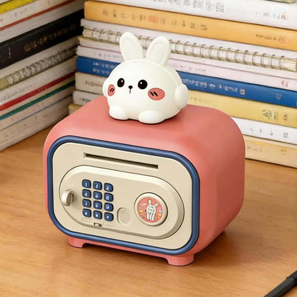 Kids Money Bank Password Fingerprint Unlock with Sound Money Saver Box Kids Banks for Cash Bill Coin Boys Girls Over 3 Year Old Zpaxo