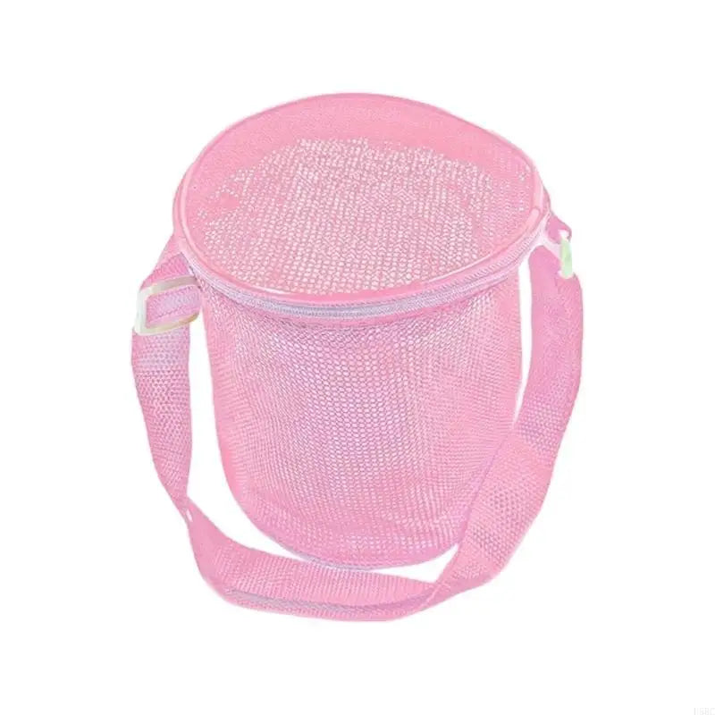 Sand Resistant Mesh Carry Bag Adjustable Strap for Pool Toy and Accessories Zpaxo Pink CN