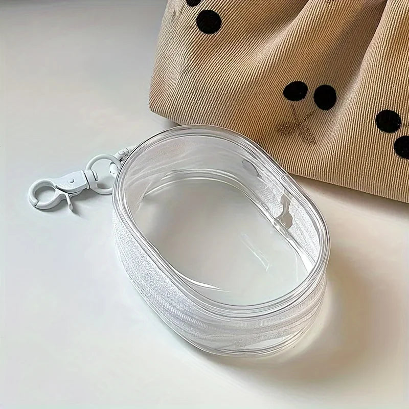 Portable Clear Cable Organizer Storage Box Charger Earbuds Data