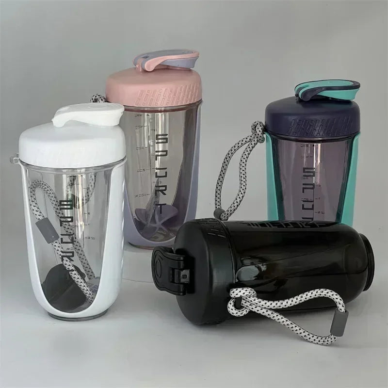 Hot Sale 590ML Protein Powder Milk Shake Cup Sports Shake Cup Office Girl Portable Handheld Water Cup with Lifting Rope Zpaxo