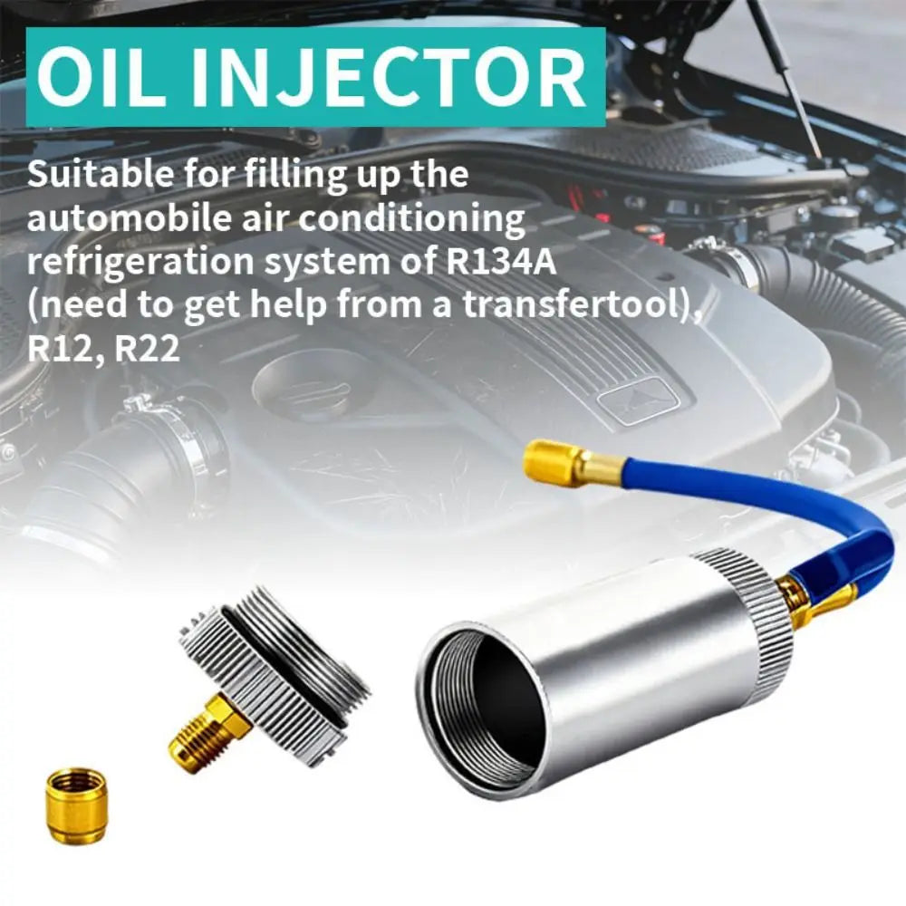 2Oz Capacity R134A Liquid Fuel Injector Convenient Sturdy Car Air Conditioner Refiller Rational Design Efficient Zpaxo