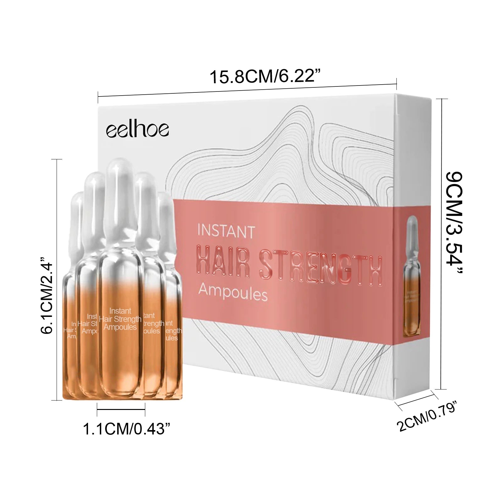 Hair Growth Ampoules Regrowth Anti Hair Loss Repair Split End Dry Damaged Hair Essential Oil Nourishing Scalp Portable Hair Care Zpaxo
