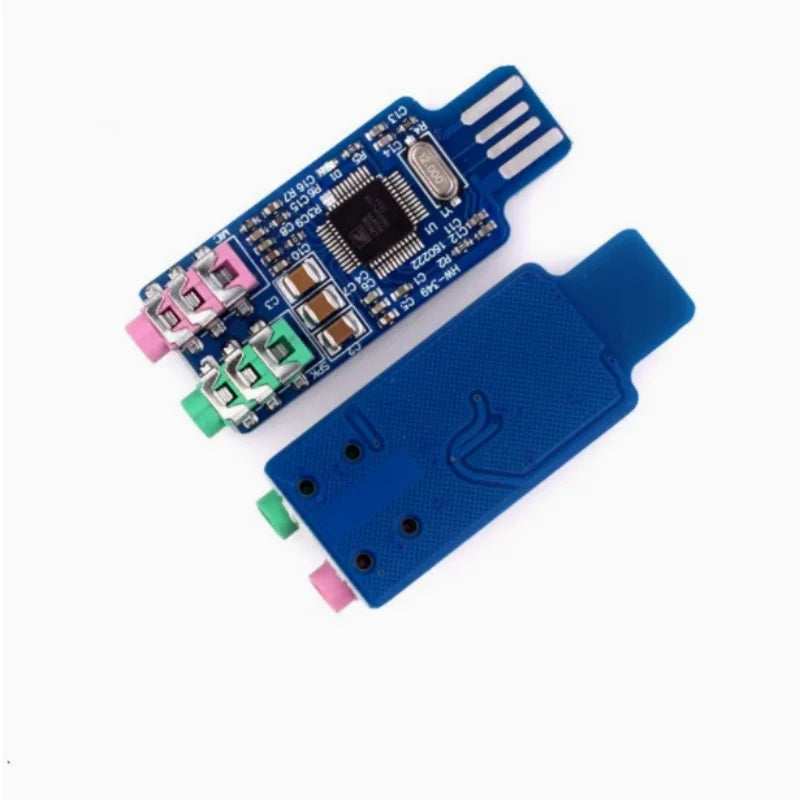 Drive USB Sound Card Computer External Module Laptop CM108 Chip Zpaxo