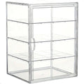 4-Layer Clear Plastic Bread Box Adjustable Bakery Pastry Display Case