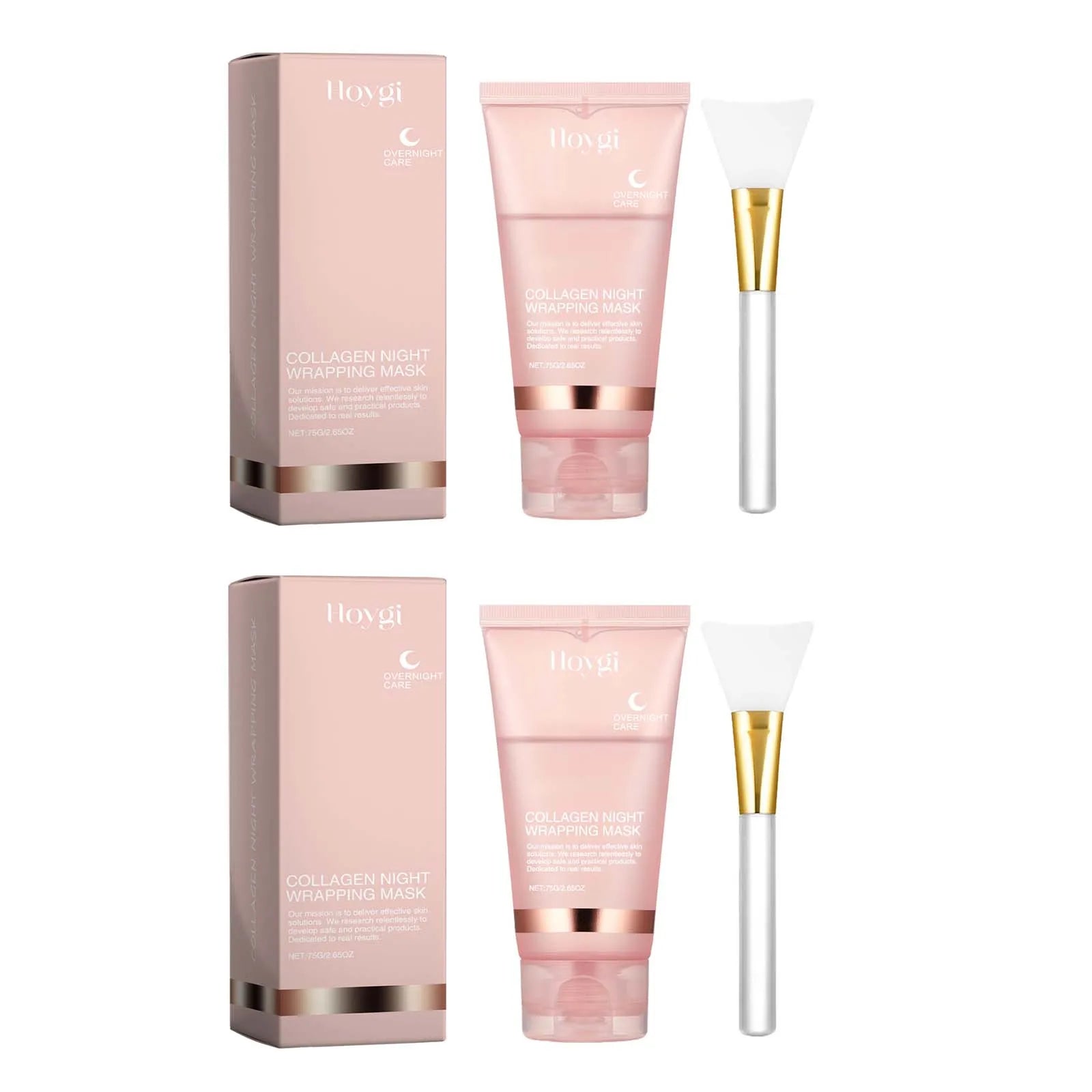 Hoygi Collagen Peel-Off Overnight Mask – Anti-Wrinkle Face Mask Collagen Peel-Off Mask Zpaxo 2 Sets