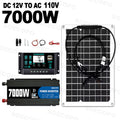 【Flexible & Easy】SOECOPO 7000W Portable Solar Kit | Bendable Panel 750W Inverter, 100A Charge Controller for RV/Boat Zpaxo 110V Solar Kit