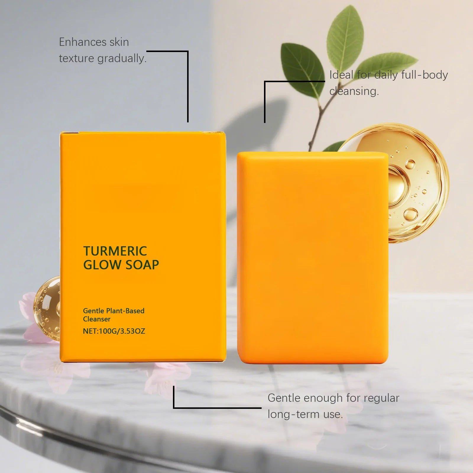 Turmeric Body Cleansing Soap – Deep Clean & Nourish 100g Turmeric Body Soap Zpaxo