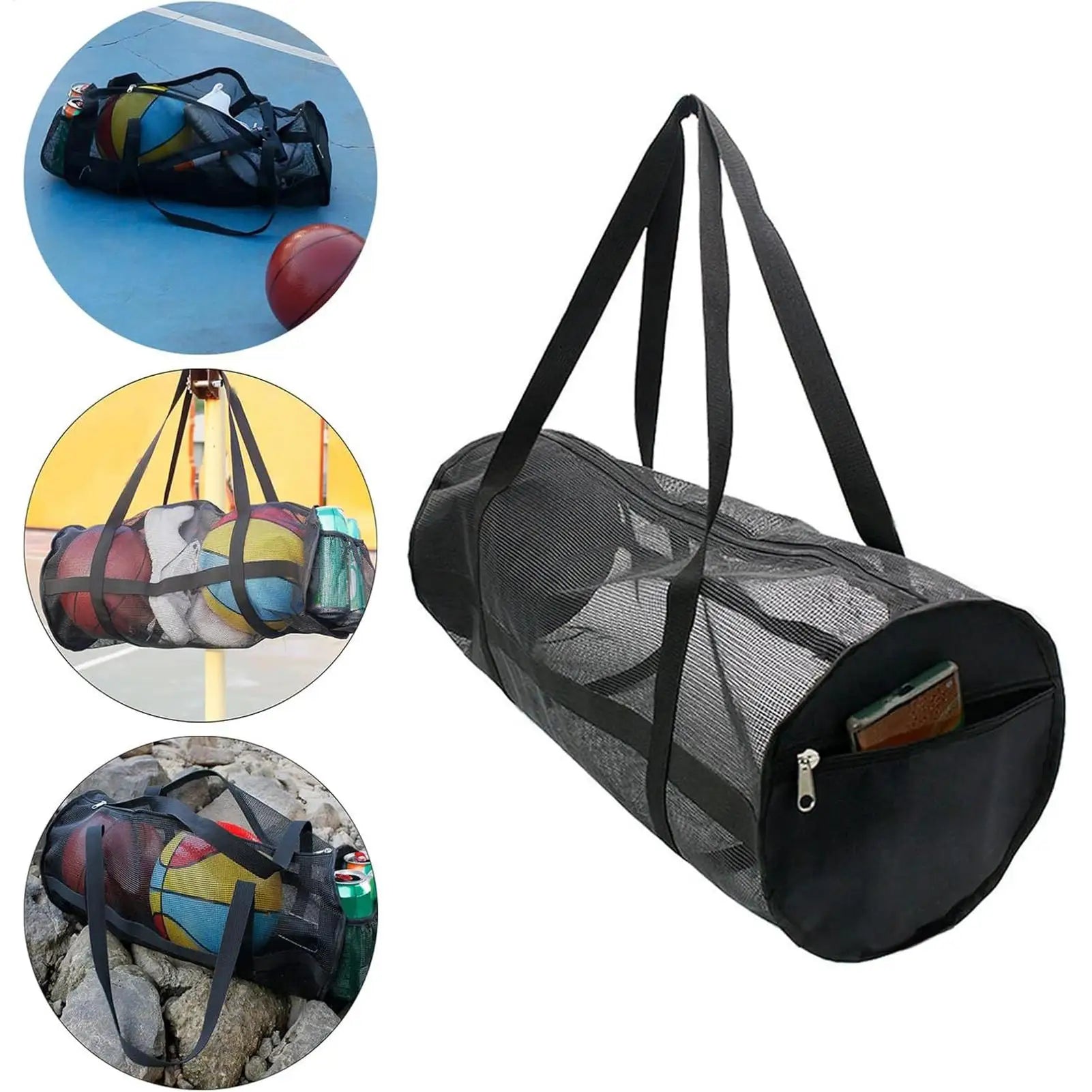 Foldable Mesh Swim Bag – Large Beach & Dive Gear Bag | Zpaxo Mesh Sports Bag Zpaxo