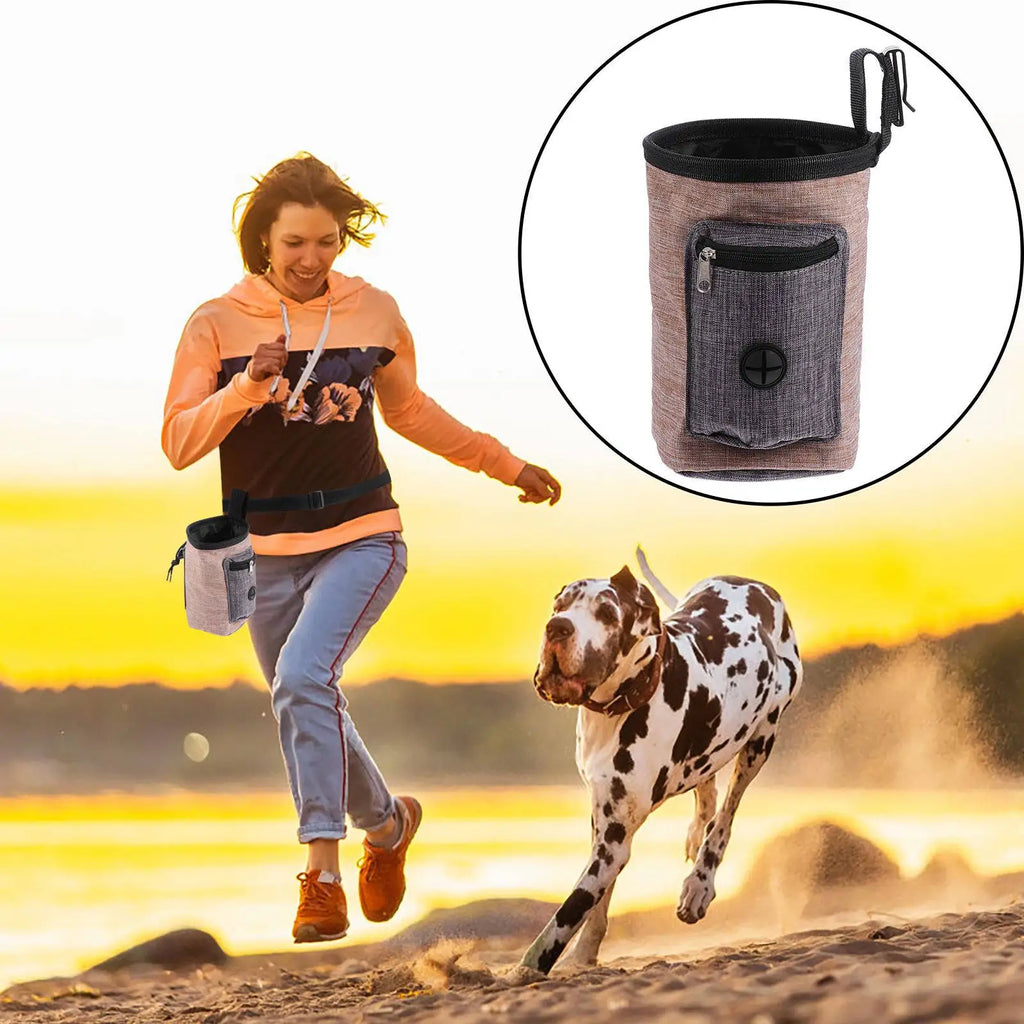 Dog Supports Pouch Drawstring Elastic Waist Bag Obedience Puppy