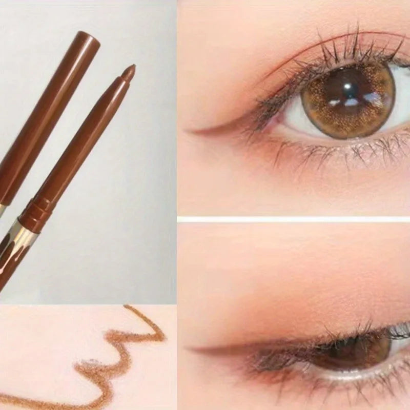 Waterproof Black Brown Eyeliner Gel Pencil Ultra-fine Matte Smooth Quick Dry Non-Smudge Easy Wear Eyeliner Pen Makeup for Eyes Zpaxo