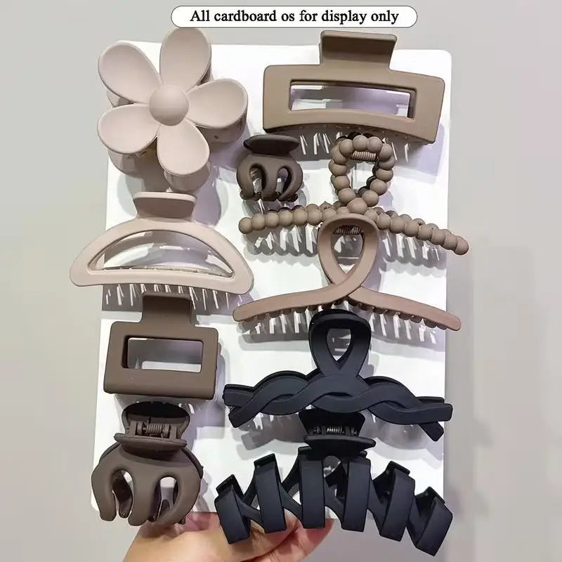 Set of 10 Hair Claw Clips – Versatile for Daily, Party, Beach, Beautiful Gift Friends Zpaxo