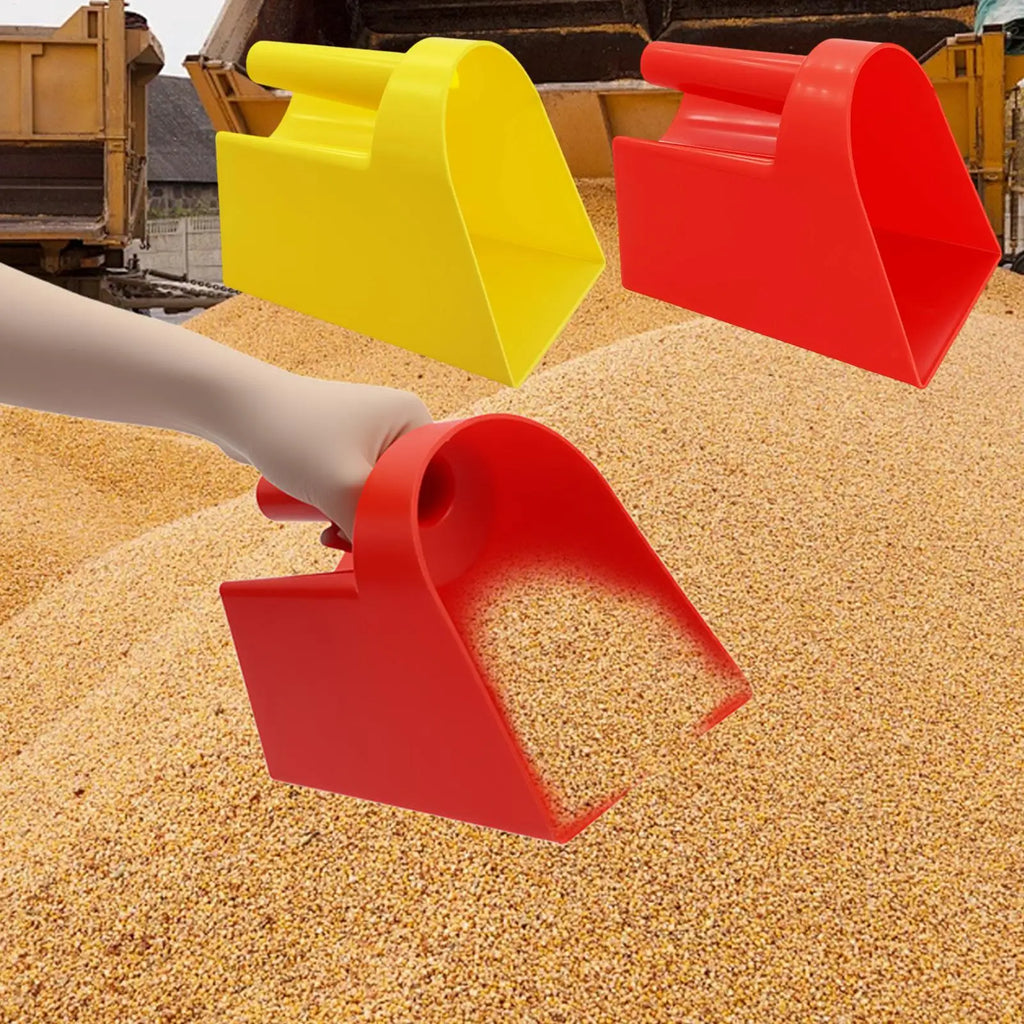 Plastic Feed Scoop Thickened Flat Bottom Food Shovel For Sheep Farming Utility Feed Scoop Poultry Durable Livestock Feeding Tool Zpaxo
