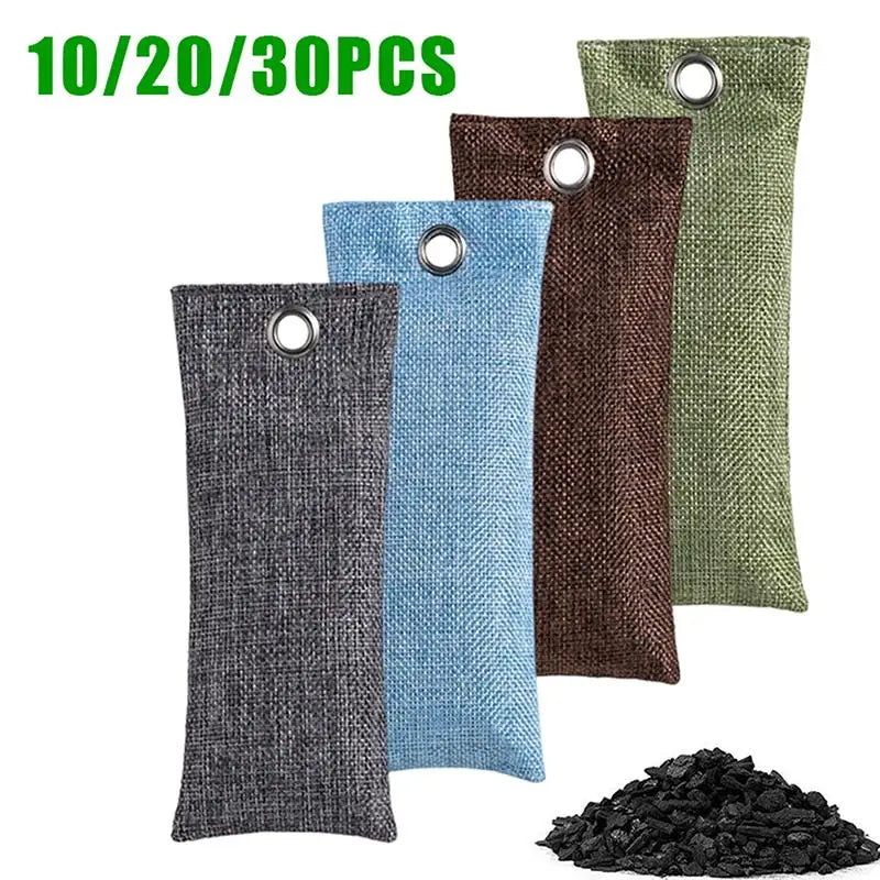 Bamboo Charcoal Air Purifying Bags Eco-friendly Odor Remover 10 20 Zpaxo