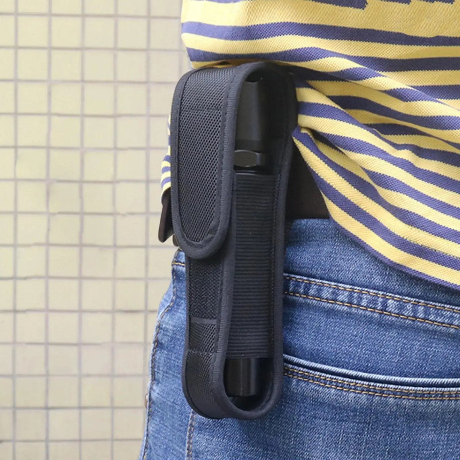 Flashlight Cover Case Pouch LED Torch Nylon Protective Hunting