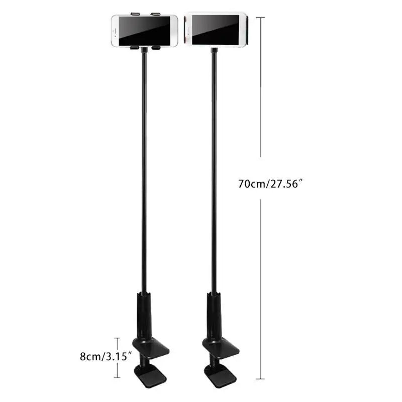 652F Cell Phone Clip Stand Holder Long Arm Gooseneck Bracket Mount Zpaxo