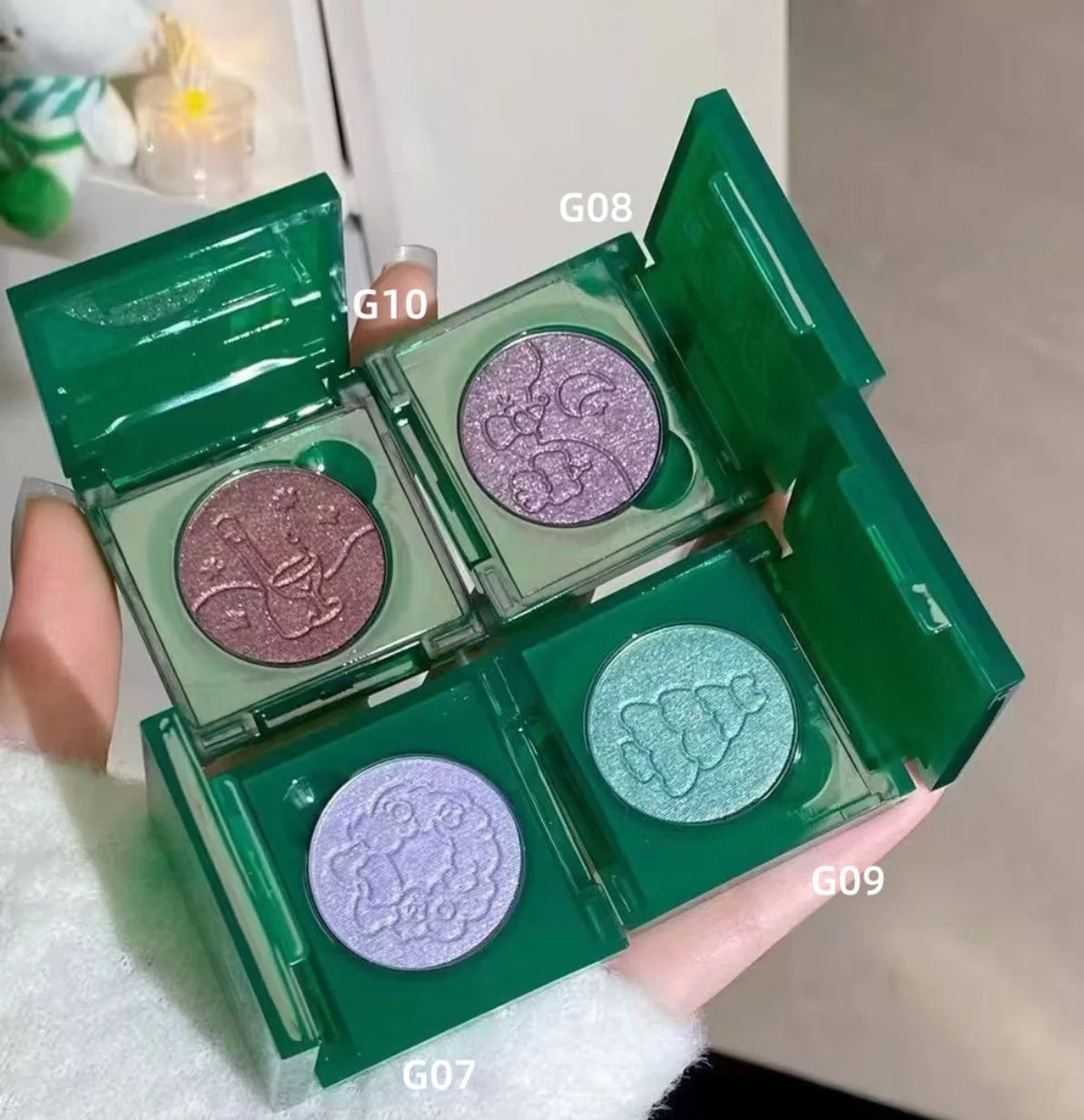 LEEMEMBER 3 Colors Eyeshadow Palette / MOMO N DREAMCORE Monochrome EYESHADOW 1.8GMatte Shimmer Makeup Cosmetics Zpaxo