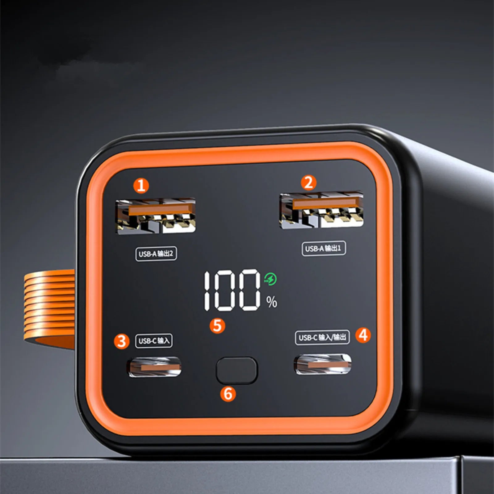 Detachable DIY Power Bank Case 4 21700 Battery PD 22 5W Fast Charging