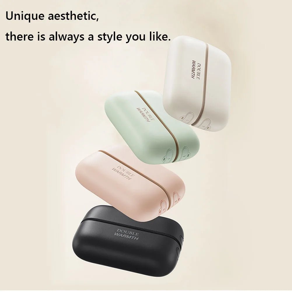 2 in 1 Magnetic Hand Warmer Electric Hand Warmer 3 Temp Setting Mini Hand Warmer Heater Split Pocket Heater for Indoor Outdoor Zpaxo