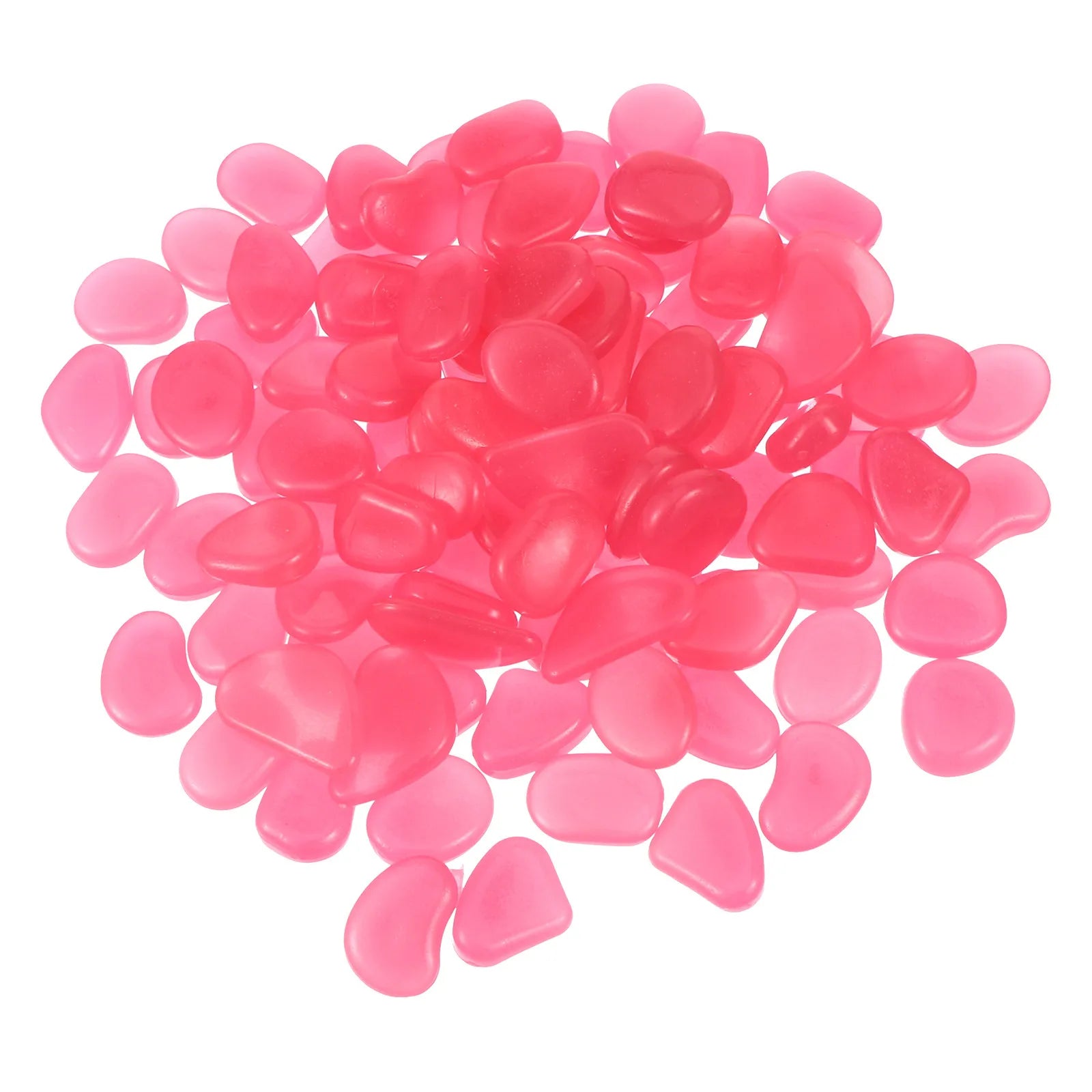 100Pcs Night Glow Luminous Garden Pebbles Rocks for Fairy Garden Potted Plants Walkway Driveway Fish Tank Decor Luminous Zpaxo